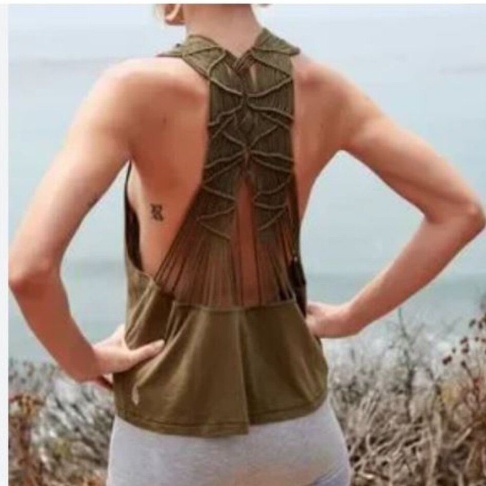 Free People Movement Wilder Macrame Tank NWOT
